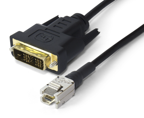 BarnFind HDMI type D plug to DVI A jack 2m